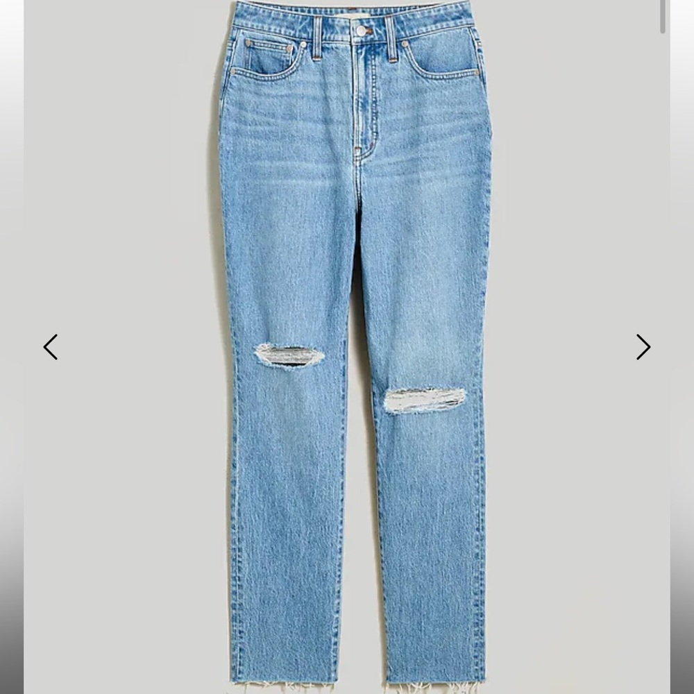 EUC Madewell “The Curvy Perfect Vintage” Jean, Raw hem, Bradwell Wash, Size 24